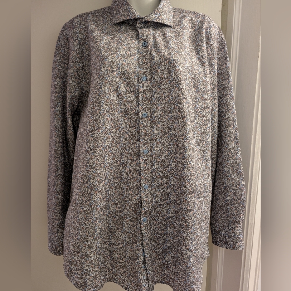 Daniel Hechter Paris. Floral Button-Up Shirt. Xl